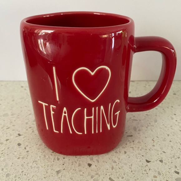 Rae Dunn I Love Teaching Mug with Lid - Picture 2 of 4